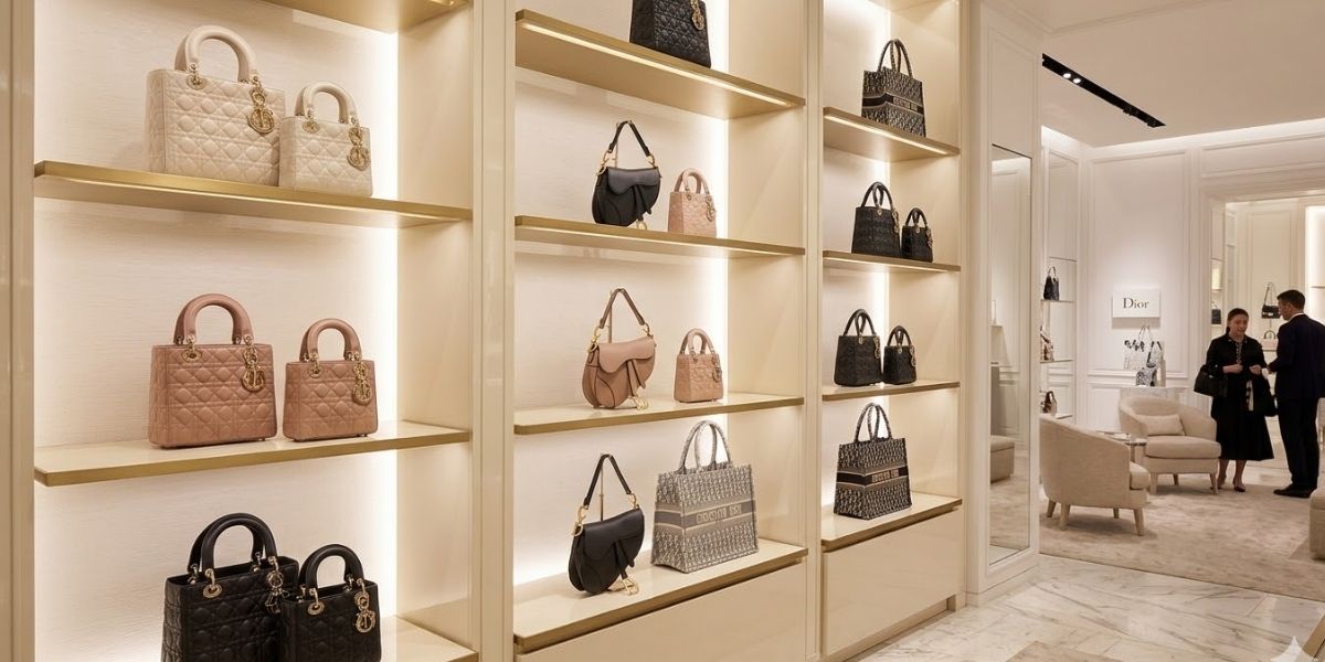 Modelo en set elegante reflejando el concepto de estatus y exclusividad en el comportamiento del consumidor.